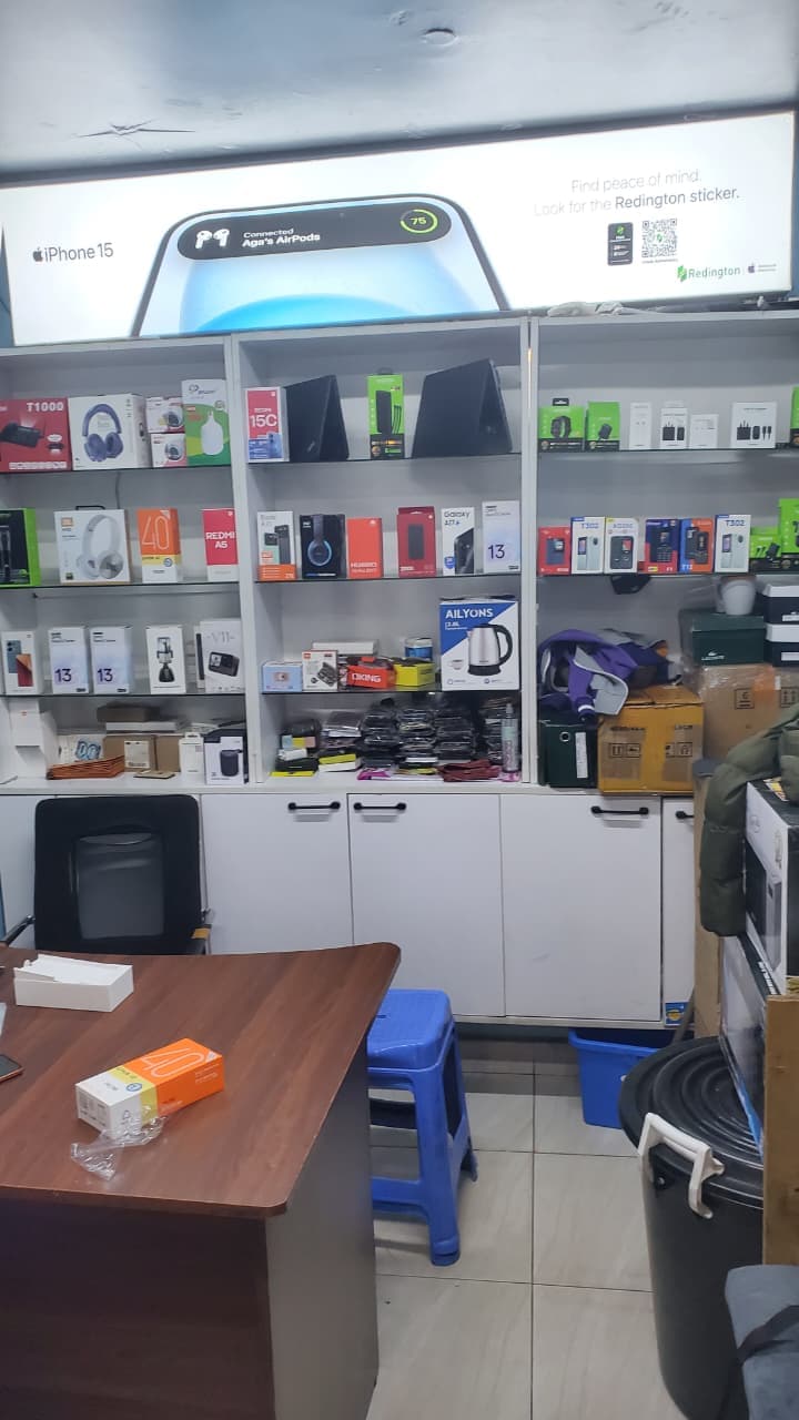 Phones on display in our Nairobi showroom